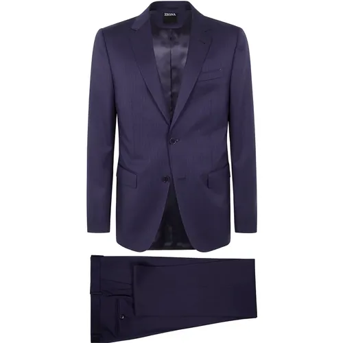 Suits > Suit Sets > Single Breasted Suits - - Ermenegildo Zegna - Modalova