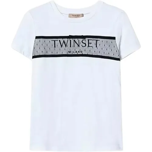 Twinset - Tops > T-Shirts - White - Twinset - Modalova