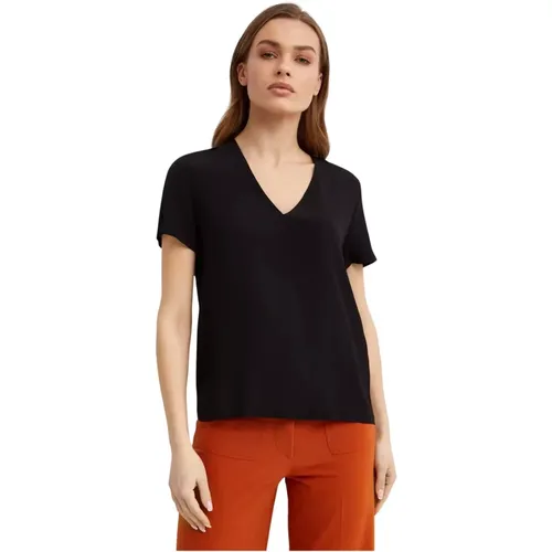 Fay - Tops > T-Shirts - Black - Fay - Modalova