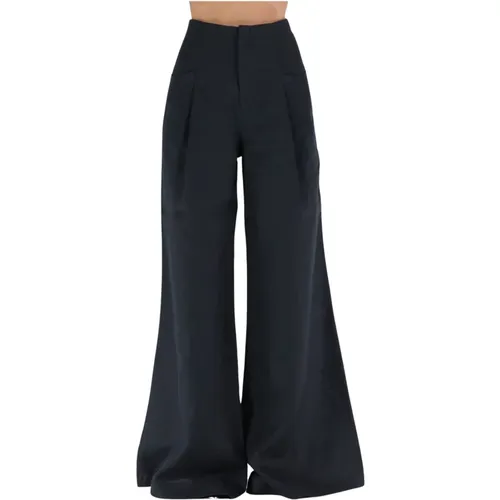 Trousers > Wide Trousers - - Nineminutes - Modalova