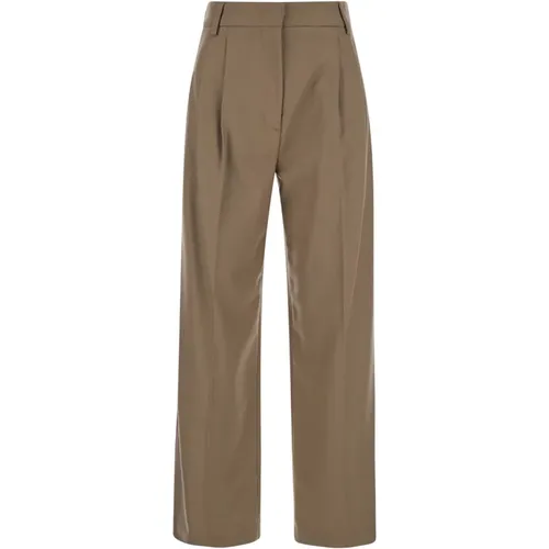 Trousers > Wide Trousers - - Tela - Modalova