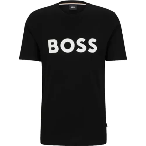 Boss - Tops > T-Shirts - Black - Boss - Modalova