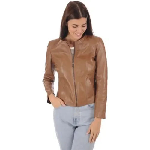 Jackets > Leather Jackets - - La Canadienne - Modalova