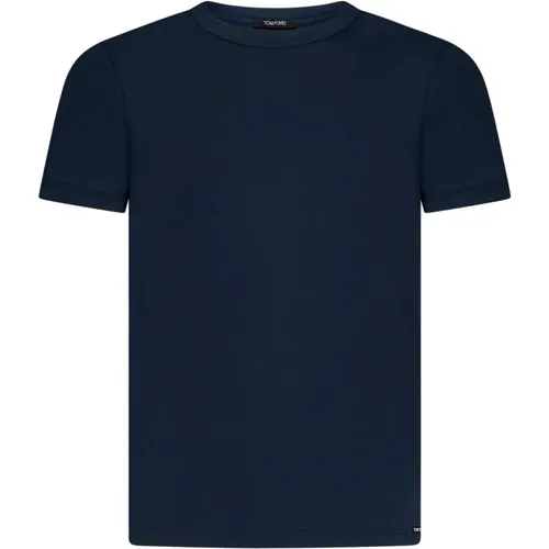 Tom Ford - Tops > T-Shirts - Blue - Tom Ford - Modalova