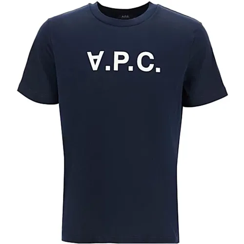 A.p.c. - Tops > T-Shirts - Blue - A.p.c. - Modalova