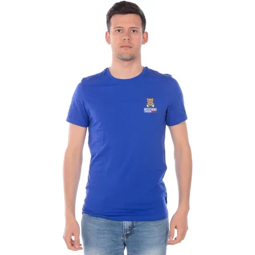Moschino - Tops > T-Shirts - Blue - Moschino - Modalova