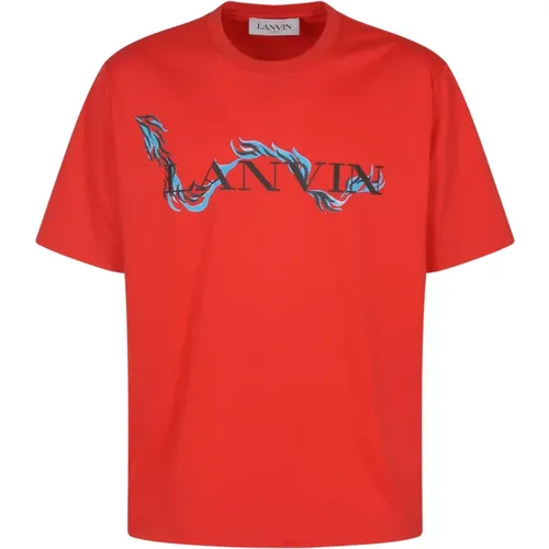 Lanvin - Tops > T-Shirts - Orange - Lanvin - Modalova