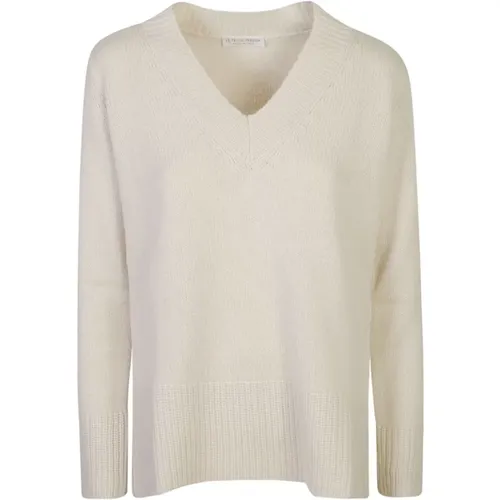 Knitwear > V-neck Knitwear - - Le Tricot Perugia - Modalova