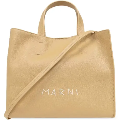 Marni - Bags > Tote Bags - Beige - Marni - Modalova