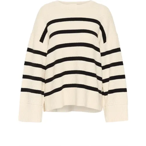 Knitwear > Round-neck Knitwear - - Cream - Modalova