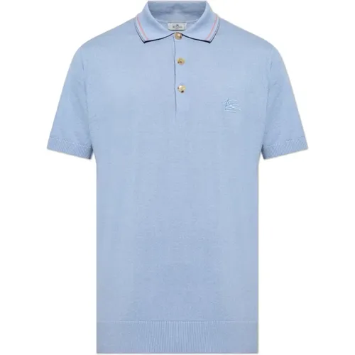 Etro - Tops > Polo Shirts - Blue - ETRO - Modalova