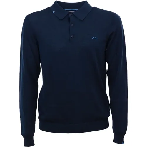 Sun68 - Tops > Polo Shirts - Blue - Sun68 - Modalova