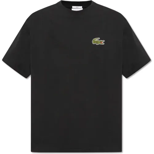 Lacoste - Tops > T-Shirts - Black - Lacoste - Modalova