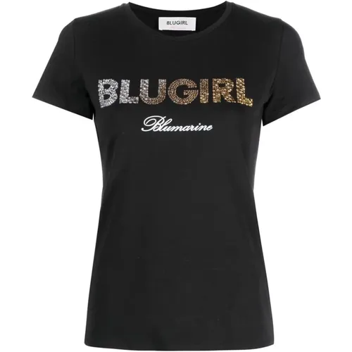 Blugirl - Tops > T-Shirts - Black - Blugirl - Modalova