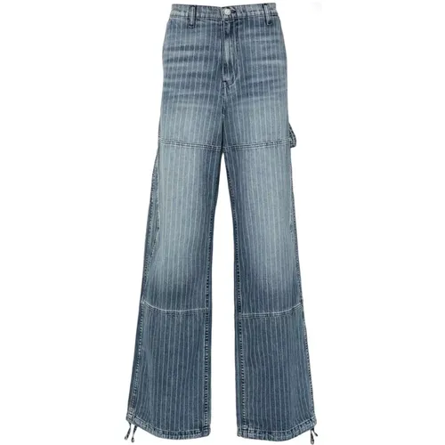 Rhude - Jeans > Wide Jeans - Blue - Rhude - Modalova