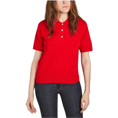 A.p.c. - Tops > Polo Shirts - Red - A.p.c. - Modalova