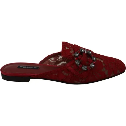 Shoes > Flats > Mules - - Dolce & Gabbana - Modalova