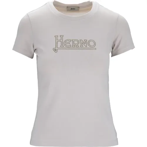 Herno - Tops > T-Shirts - Beige - Herno - Modalova