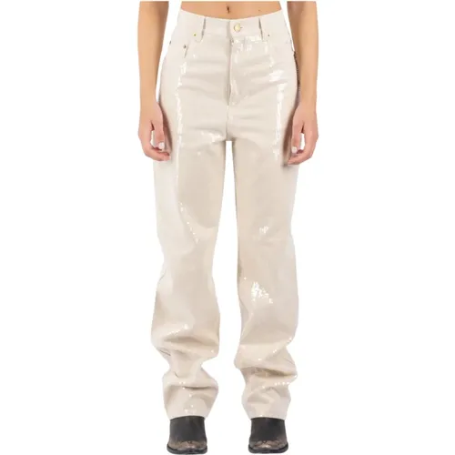 Trousers > Straight Trousers - - Golden Goose - Modalova