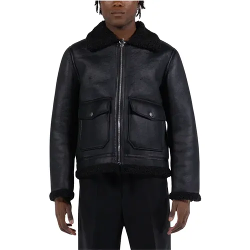 Jackets > Leather Jackets - - A.p.c. - Modalova