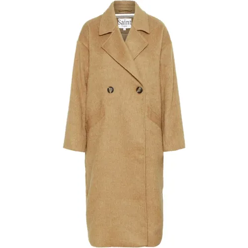 Coats > Double-Breasted Coats - - Saint Tropez - Modalova