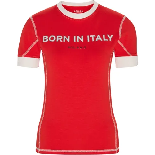 Borgo - Tops > T-Shirts - Red - Borgo - Modalova