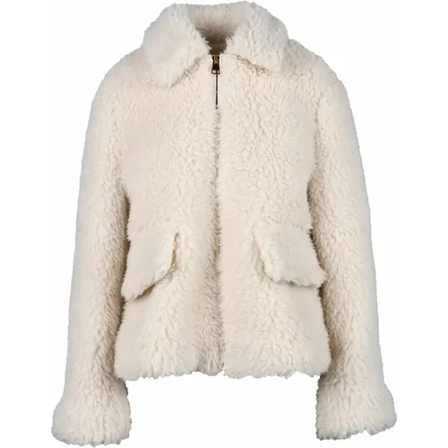 Jackets > Faux Fur & Shearling Jackets - - Semicouture - Modalova