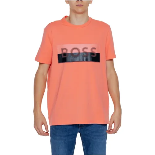 Boss - Tops > T-Shirts - Orange - Boss - Modalova
