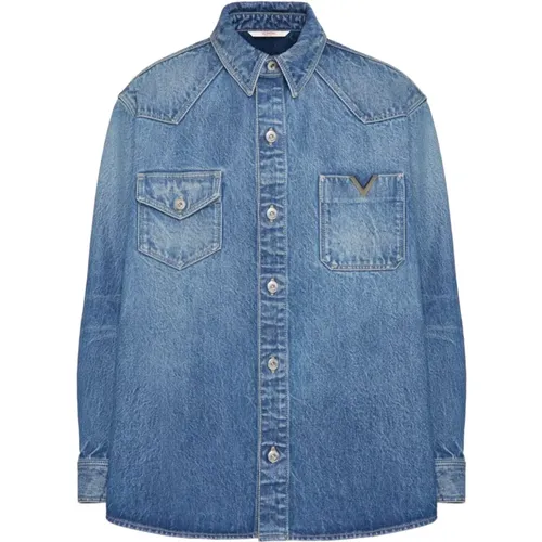 Jackets > Denim Jackets - - Valentino Garavani - Modalova