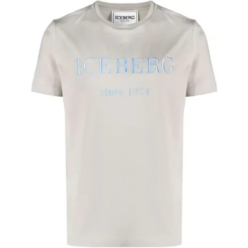 Iceberg - Tops > T-Shirts - Gray - Iceberg - Modalova