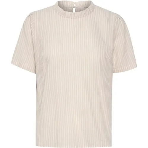 Cream - Tops > T-Shirts - Beige - Cream - Modalova