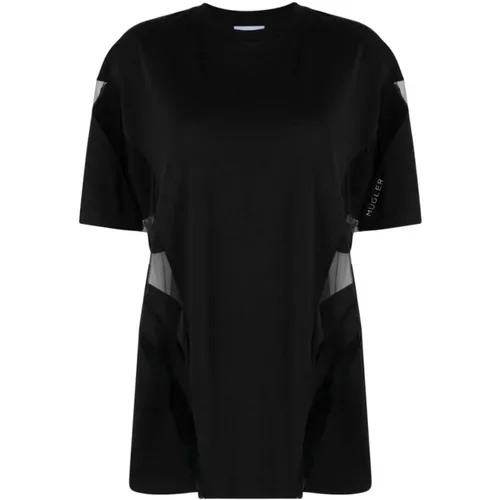 Mugler - Tops > T-Shirts - Black - Mugler - Modalova