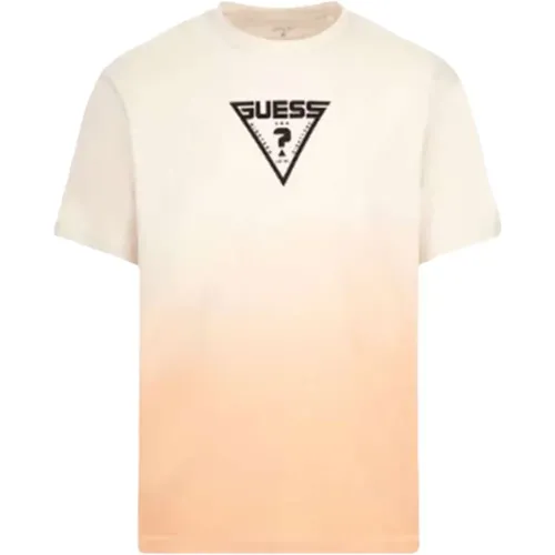 Guess - Tops > T-Shirts - Orange - Guess - Modalova