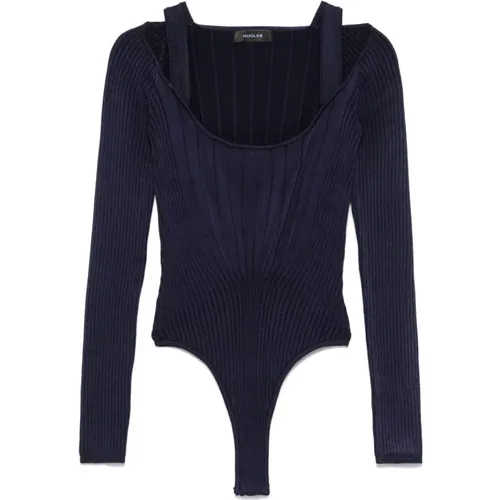 Mugler - Tops > Body - Blue - Mugler - Modalova