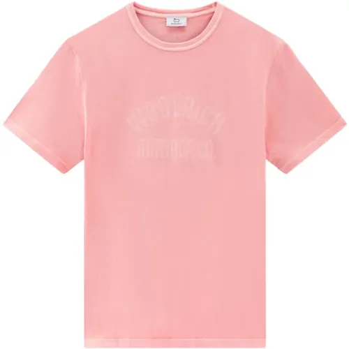 Woolrich - Tops > T-Shirts - Pink - Woolrich - Modalova