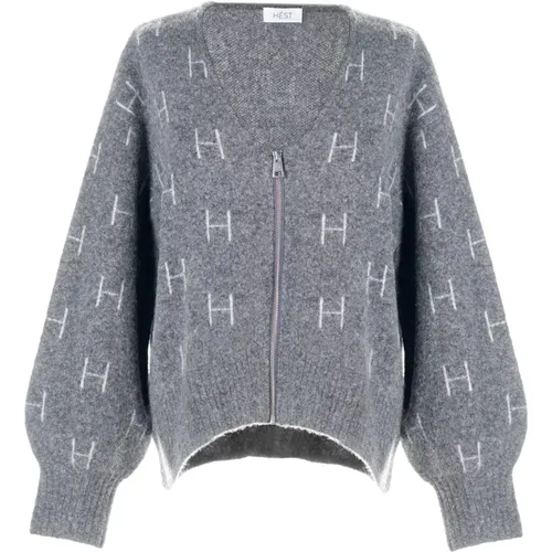 Knitwear > Cardigans - - Hést - Modalova