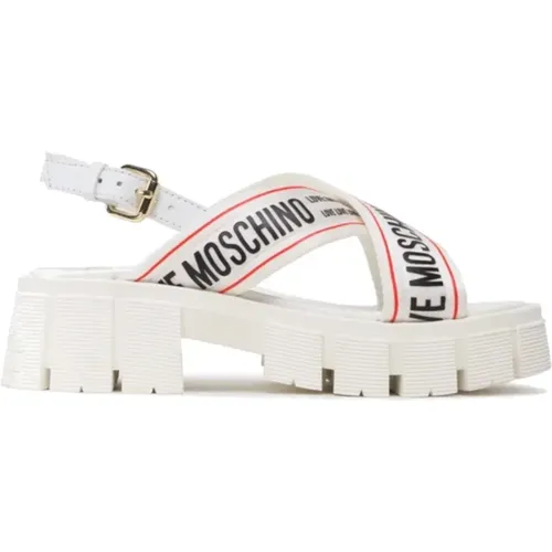 Shoes > Sandals > Flat Sandals - - Love Moschino - Modalova