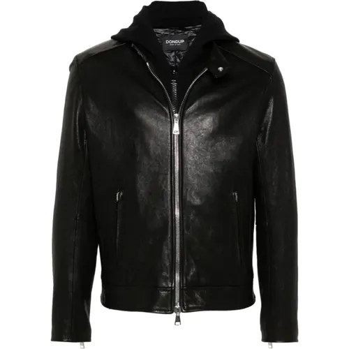 Jackets > Leather Jackets - - Dondup - Modalova