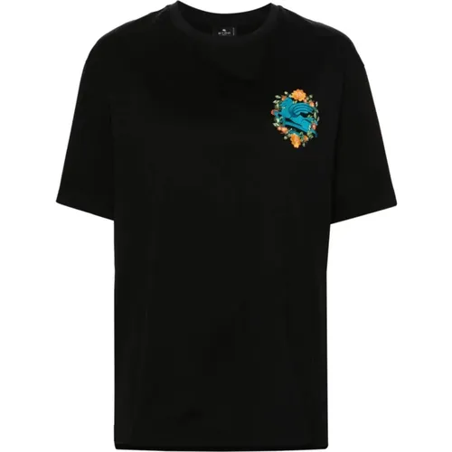 Etro - Tops > T-Shirts - Black - ETRO - Modalova