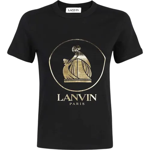 Lanvin - Tops > T-Shirts - Black - Lanvin - Modalova