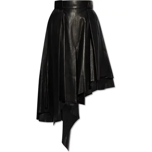 Skirts > Leather Skirts - - Balmain - Modalova