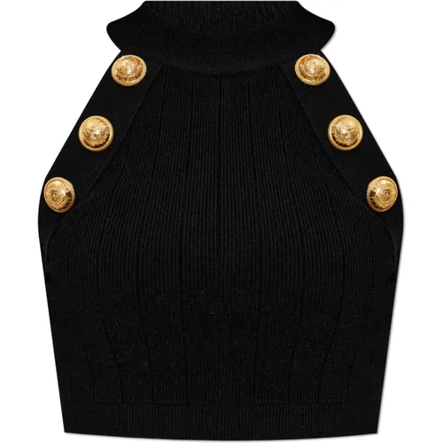 Tops > Sleeveless Tops - - Balmain - Modalova