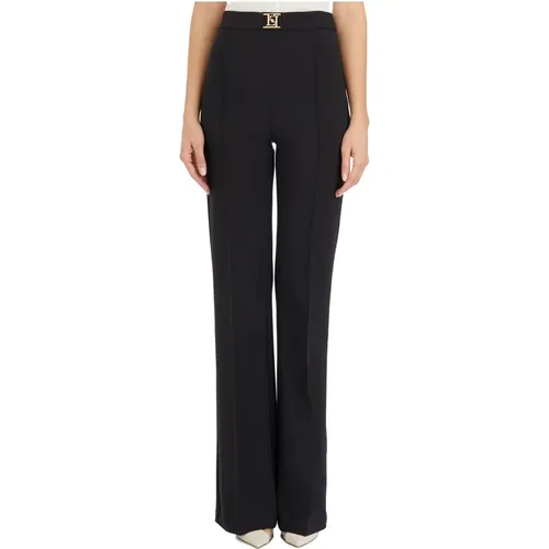 Trousers > Wide Trousers - - Elisabetta Franchi - Modalova