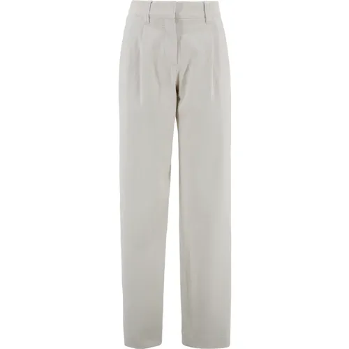 Trousers > Straight Trousers - - BRUNELLO CUCINELLI - Modalova