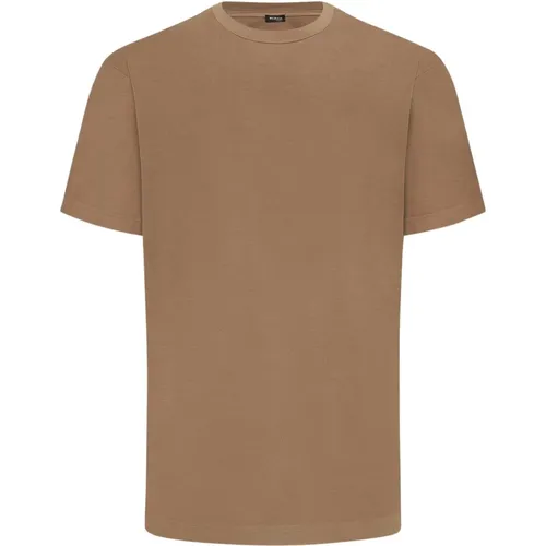 Kiton - Tops > T-Shirts - Beige - Kiton - Modalova