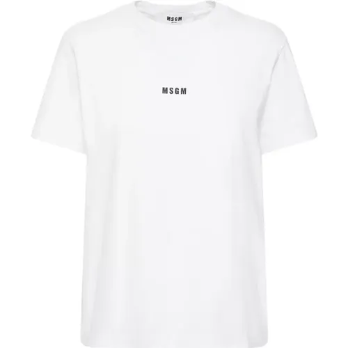 Msgm - Tops > T-Shirts - White - Msgm - Modalova