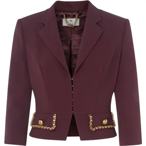 Jackets > Blazers - - Elisabetta Franchi - Modalova