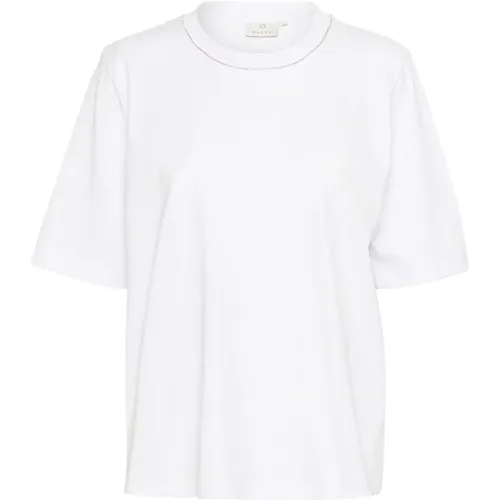 Kaffe - Tops > T-Shirts - White - Kaffe - Modalova