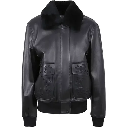Jackets > Leather Jackets - - Chloé - Modalova