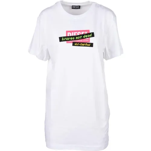 Diesel - Tops > T-Shirts - White - Diesel - Modalova